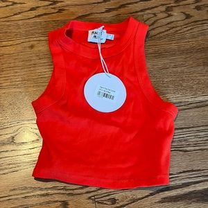 Princess Polly Red Halter Crop Top